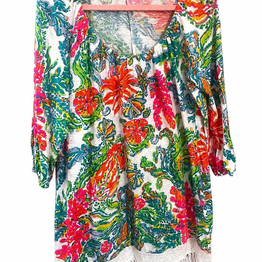 Lilly pulitzer medium floral tunic